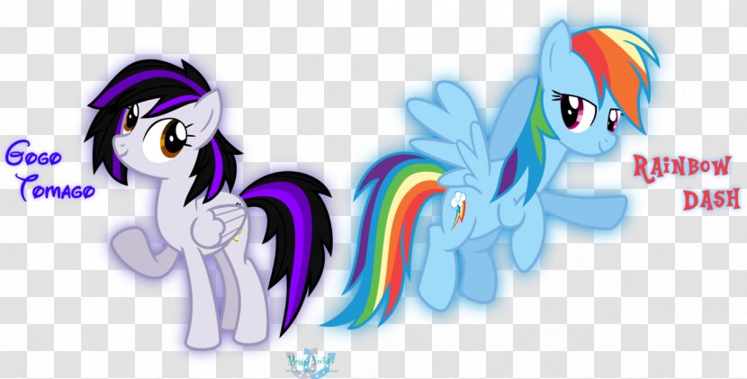 Pony Rainbow Dash GoGo Tomago Twilight Sparkle Applejack - Silhouette - Youtube Transparent PNG