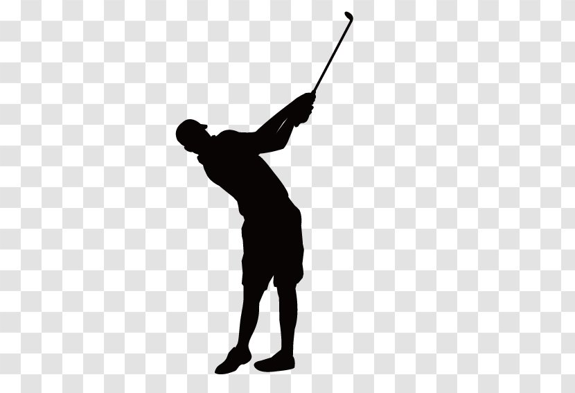Silhouette Golf - Man Playing Transparent PNG