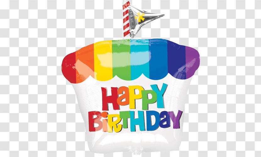 Cupcake Balloon Birthday Party Hat Transparent PNG