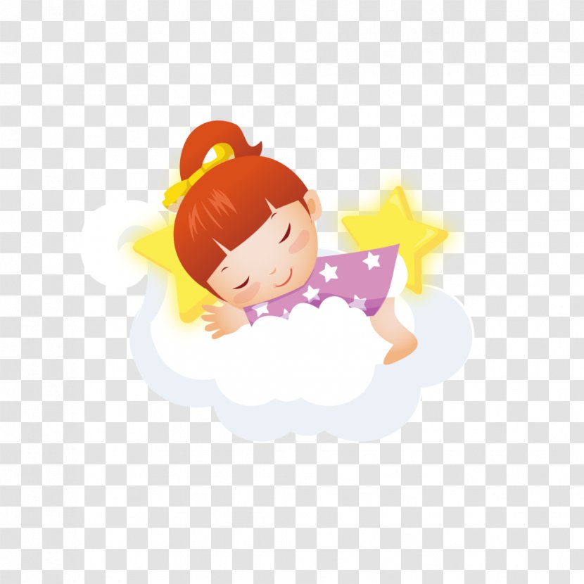 Cartoon Child - Flower - Doll Transparent PNG