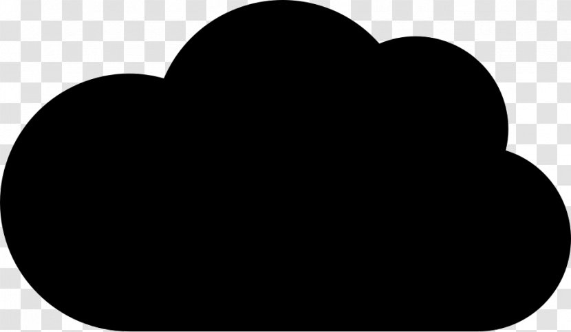 Black Cloud - Jrc - Blackandwhite Heart Transparent PNG