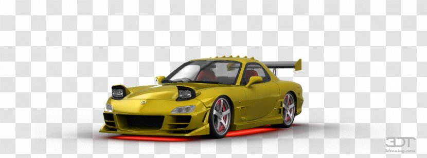 Sports Car Bumper Porsche Motor Vehicle - Automotive Design - Mazda Rx 7 Transparent PNG