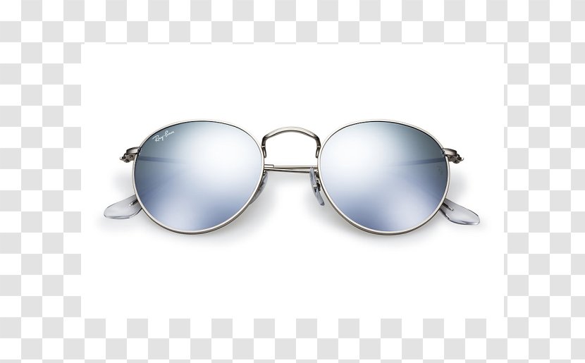 Ray-Ban Aviator Sunglasses Mirrored Silver - Lens Transparent PNG