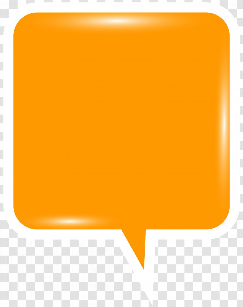 Orange Speech Clip Art - Yellow - Bubble Image Transparent PNG