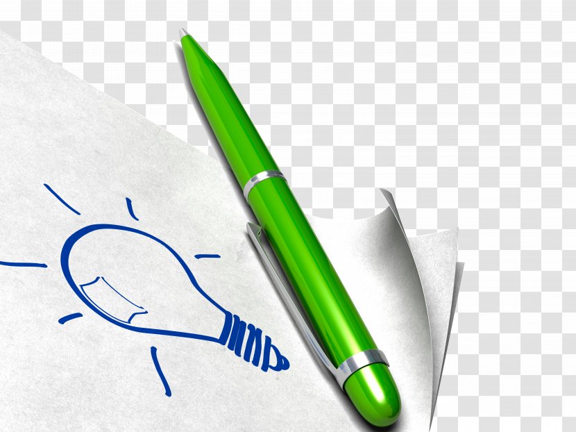 Paper Ballpoint Pen - Stock Photography Transparent PNG