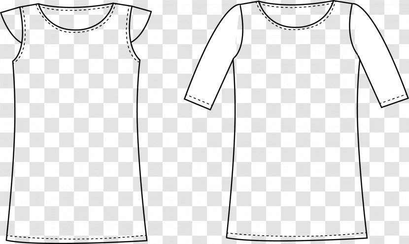 T-shirt Dress Shoulder Sleeve Pattern Transparent PNG
