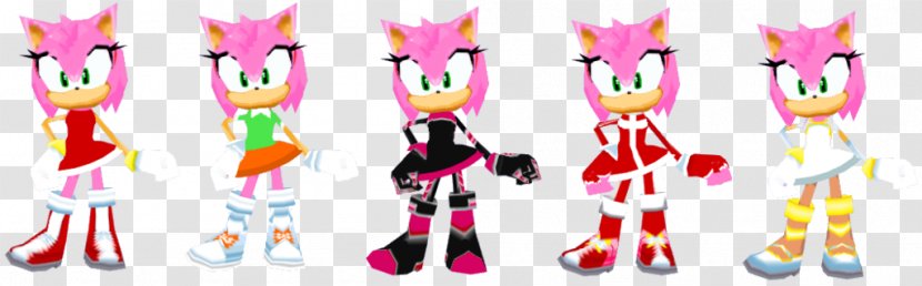 Sonic Rivals 2 & Sega All-Stars Racing Amy Rose Rouge The Bat Transparent PNG