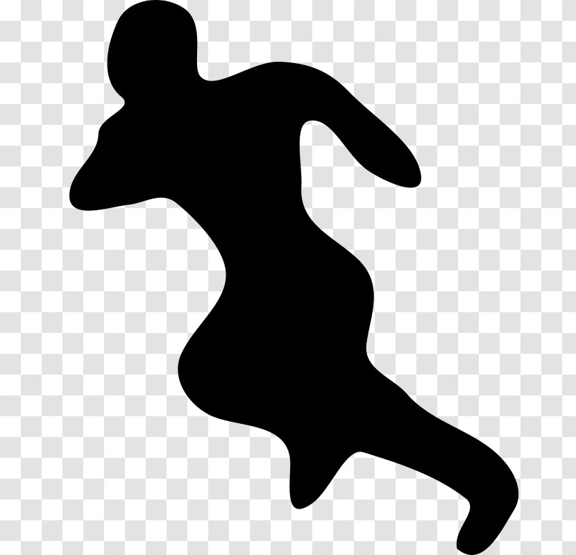 Football Player Silhouette Clip Art - Dribbling - Melted Chocolate Free Downloads Transparent PNG