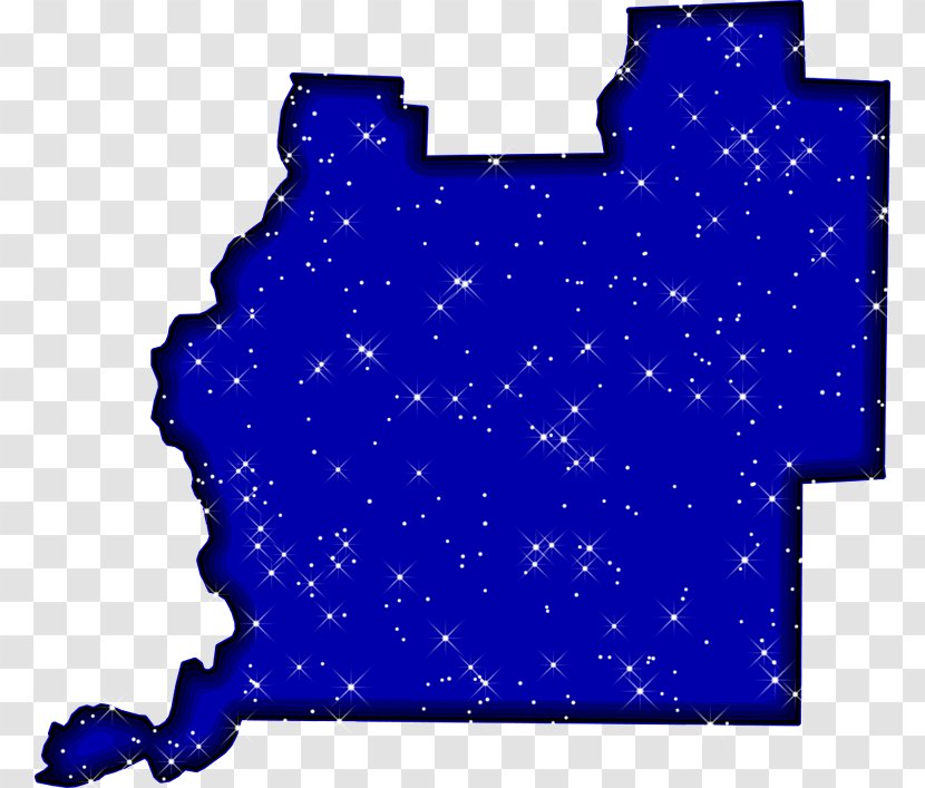 Washington County, Virginia Map Clip Art - Cobalt Blue Transparent PNG