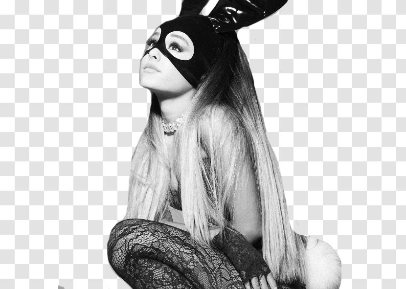 Dangerous Woman Tour The Best Album - Monochrome Photography - Ariana Grande Bunny Ears Transparent PNG
