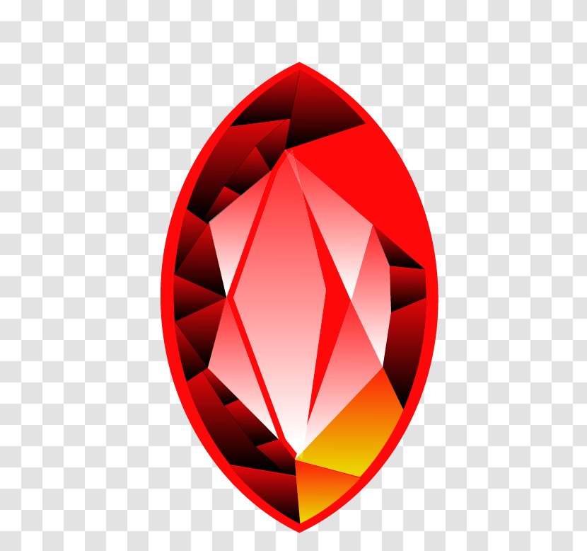 Diamond Gemstone Ruby - Pattern - Hand Painted Transparent PNG