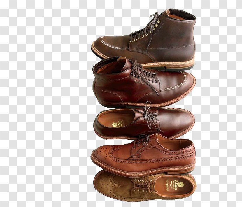 Dress Shoe Leather Boot Alden Company - Shank - Men's Brown Shoes Transparent PNG