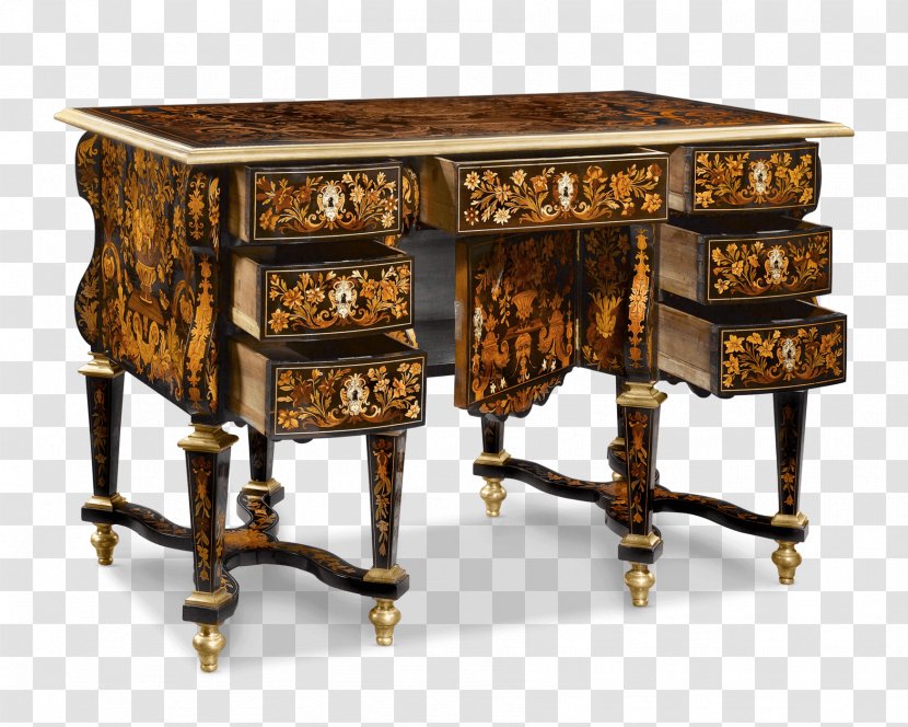 Table Antique Furniture Marquetry - Alfred Beurdeley Transparent PNG