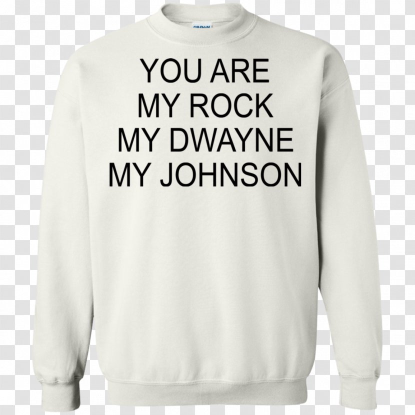 Hoodie T-shirt Sweater Christmas Jumper - Neck - Dwayne Johnson Transparent PNG