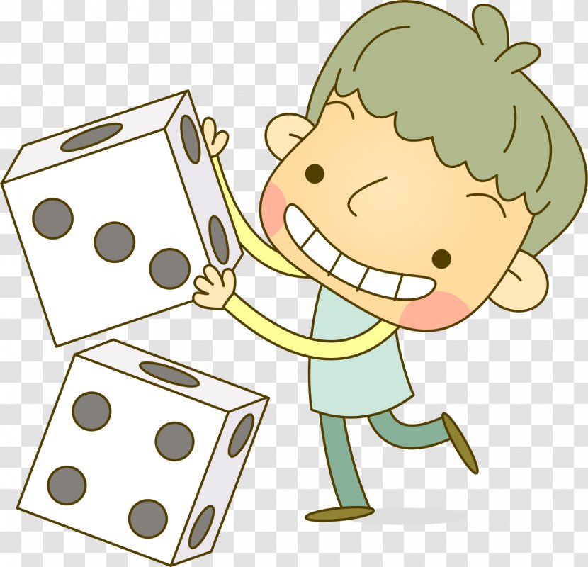 Cartoon Illustration - Flower - Cute Boy Dice Transparent PNG