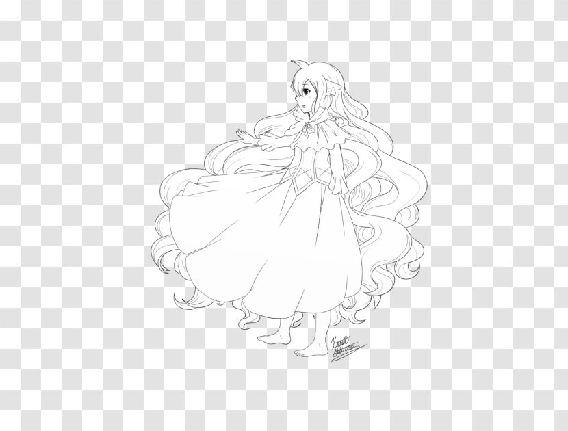 Sketch Illustration Woman Drawing Cartoon - White Transparent PNG