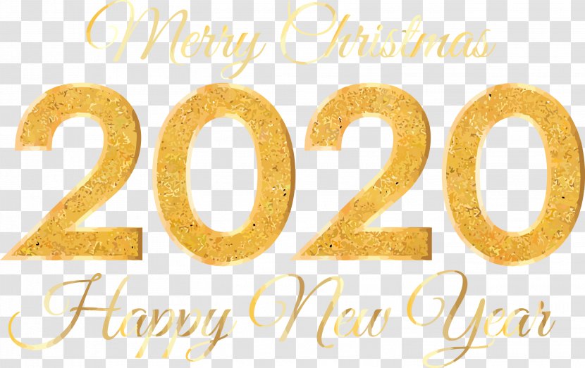 Happy New Year 2020 - Text Transparent PNG