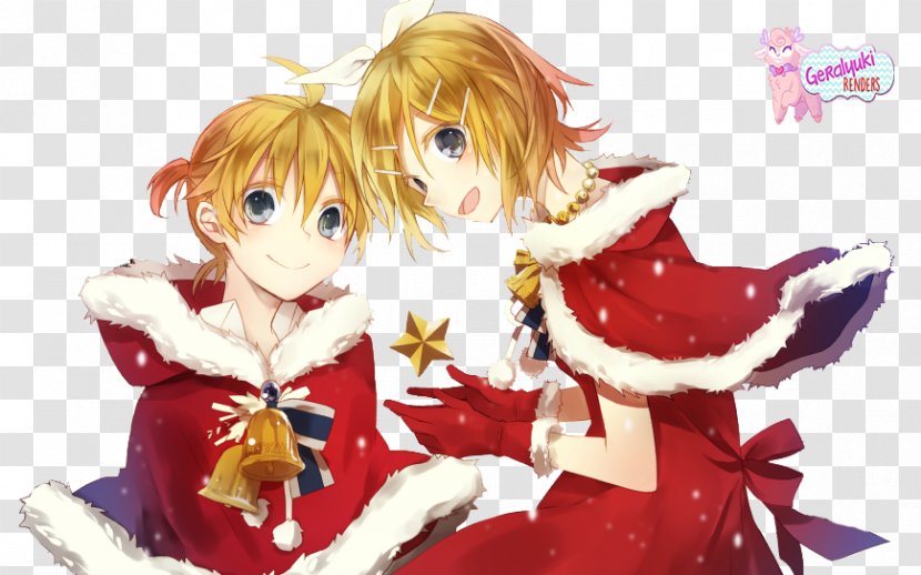 Kagamine Rin/Len Christmas Vocaloid Hatsune Miku Kaito - Frame Transparent PNG