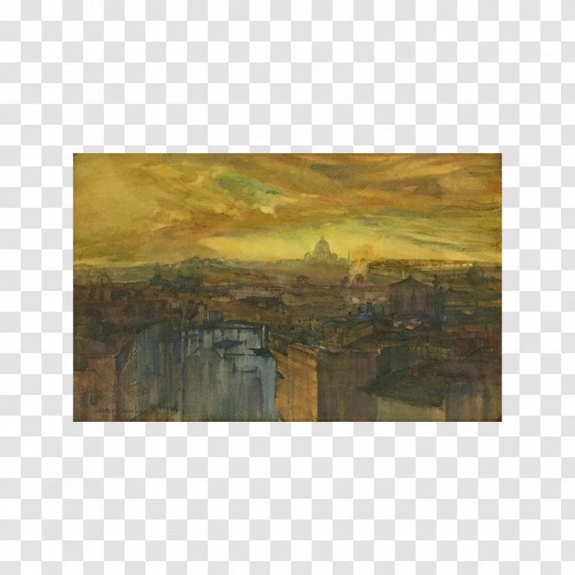 Painting Modern Art Rectangle - Landscape - Antiquity Watercolor Transparent PNG