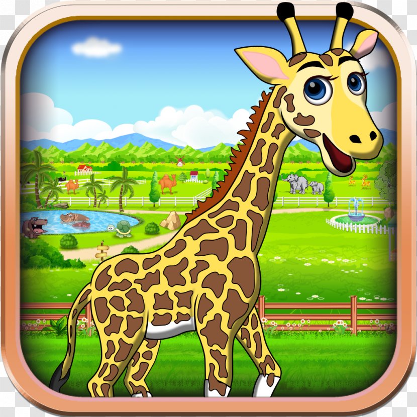 Giraffe Game Horse Animal Child - 3d Template Download Transparent PNG