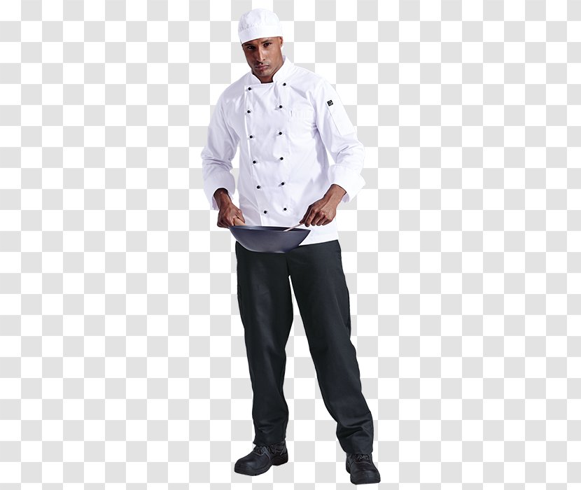 Chef's Uniform Clothing Sleeve Jacket - Top - Chef Transparent PNG