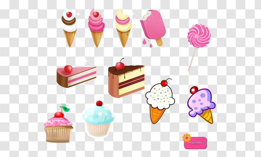 Petit Four Cake Decorating Ice Cream Cones Sweetness - Pasteles - Crazy Summer Transparent PNG