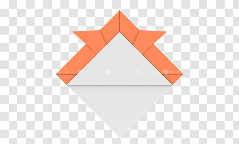Triangle Square - Orange - Fold Clothes Transparent PNG