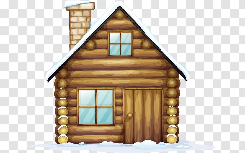 Christmas Log Cabin Clip Art - Shed Transparent PNG