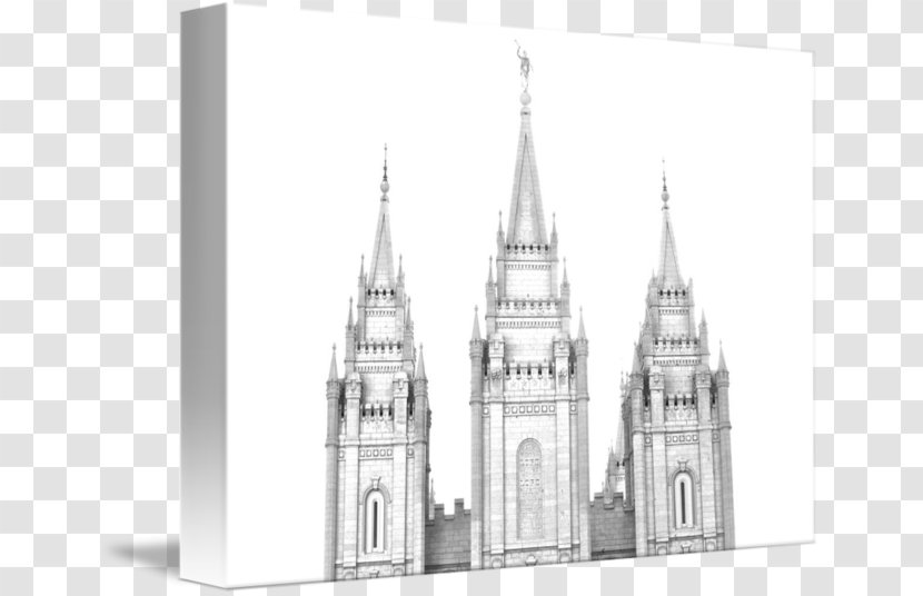 Salt Lake Temple Spire Art Latter Day Saints Photography - Facade - Building Transparent PNG