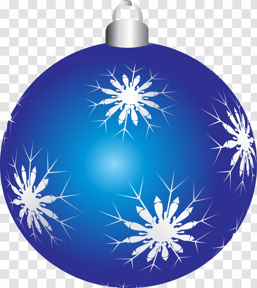 Christmas Day Image Blue Design - Decoration - Ball Transparent PNG