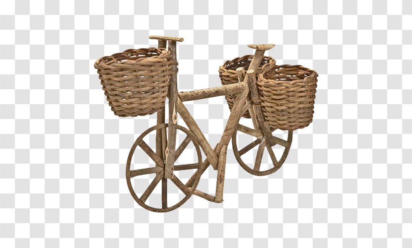 Bicycle Baskets Wooden Clip Art Transparent PNG