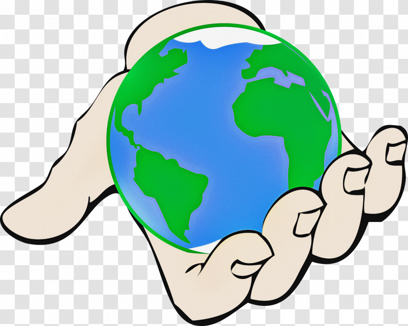 World Globe Earth Finger Thumb Transparent PNG