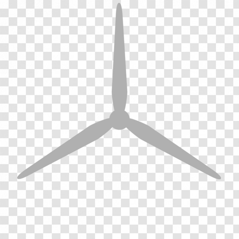 Propeller Line Angle White - Black And Transparent PNG
