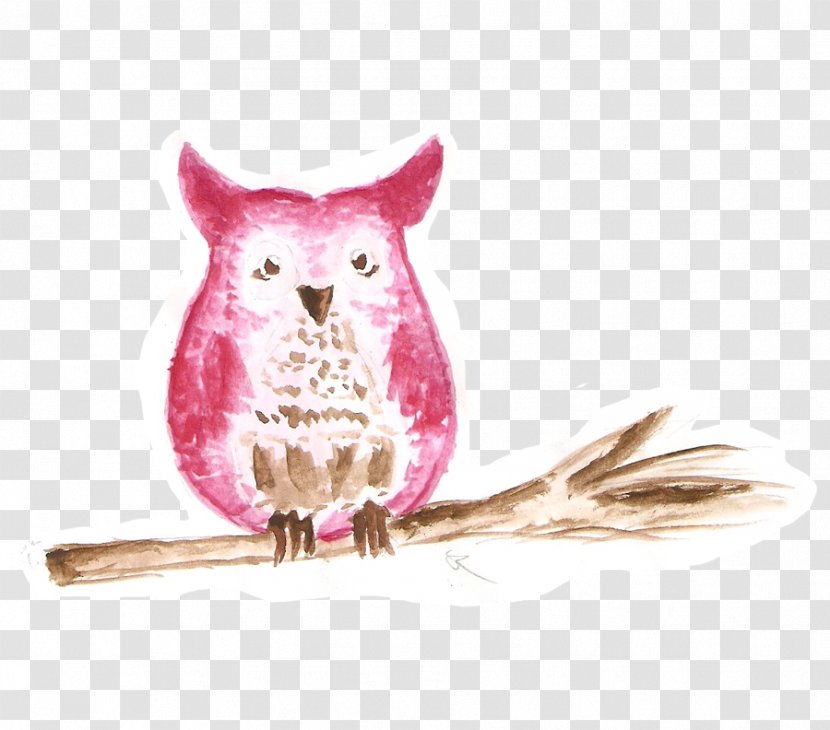 Owl Feather Beak Colored Pencil - Tree Transparent PNG