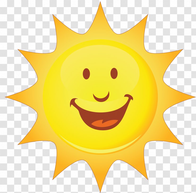Smiley Smiling Sun Clip Art - Presentation - Summer Transparent PNG