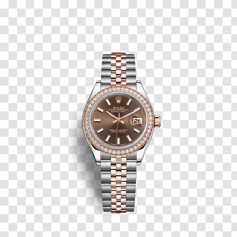 Rolex Datejust Submariner Counterfeit Watch - Platinum Transparent PNG