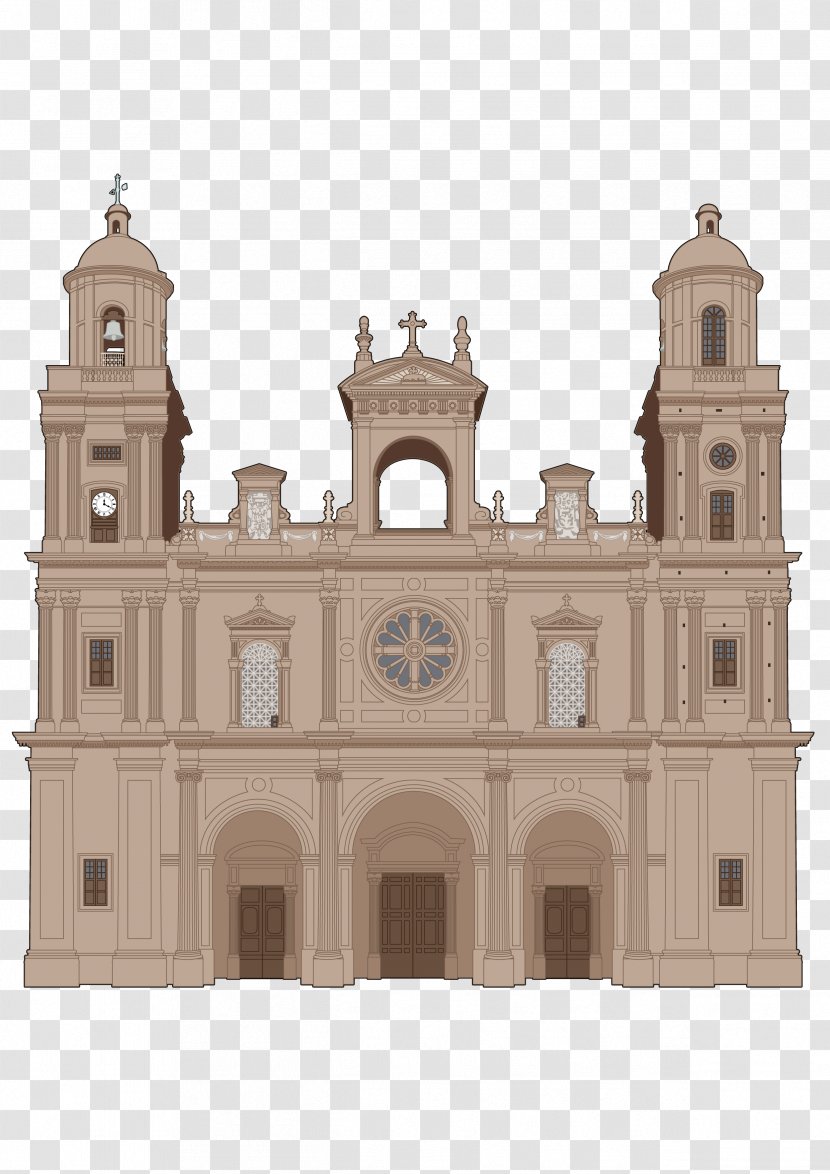 Las Palmas Cathedral Basilica Of Saint Louis Sainte-Anne-de-Beaupré Salvador - Anne Transparent PNG