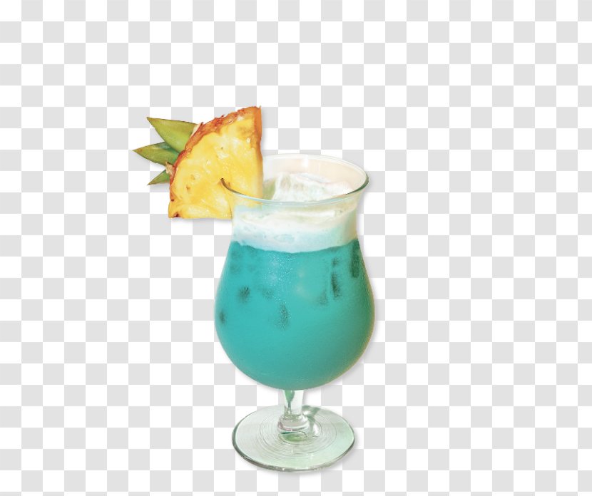 Blue Hawaii Piña Colada Cocktail Garnish Margarita - Swim Pool Transparent PNG