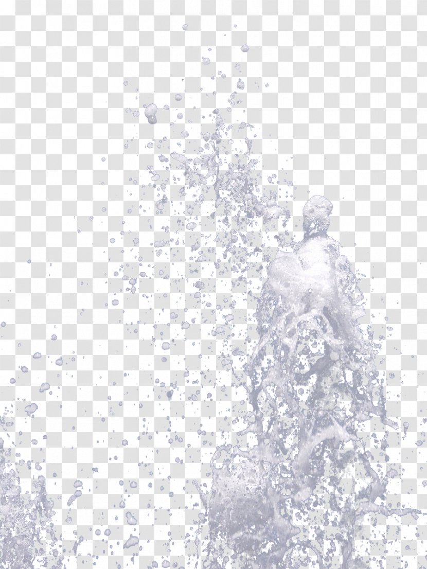 Black And White - Drinking - Water Transparent PNG
