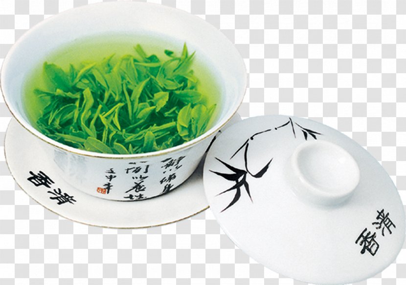 Green Tea Longjing Oolong Chinese Cuisine - Culture - Qing Bowl Of Transparent PNG