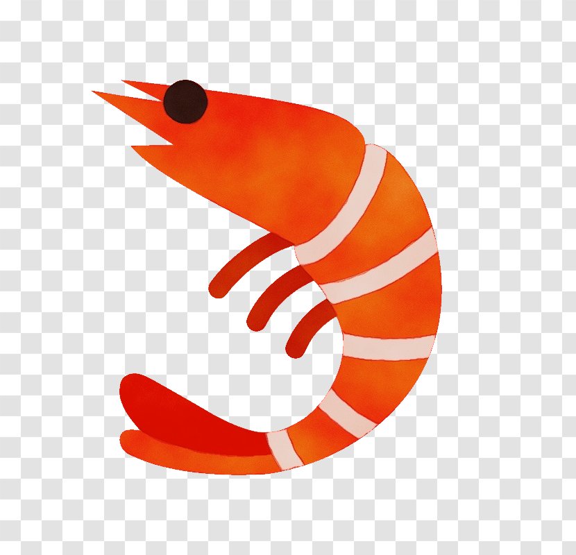 Orange - Shrimp - Seahorse Logo Transparent PNG