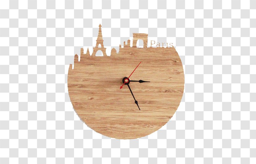 Eiffel Tower Table Clock Living Room - Decorative Arts - City Silhouette Transparent PNG