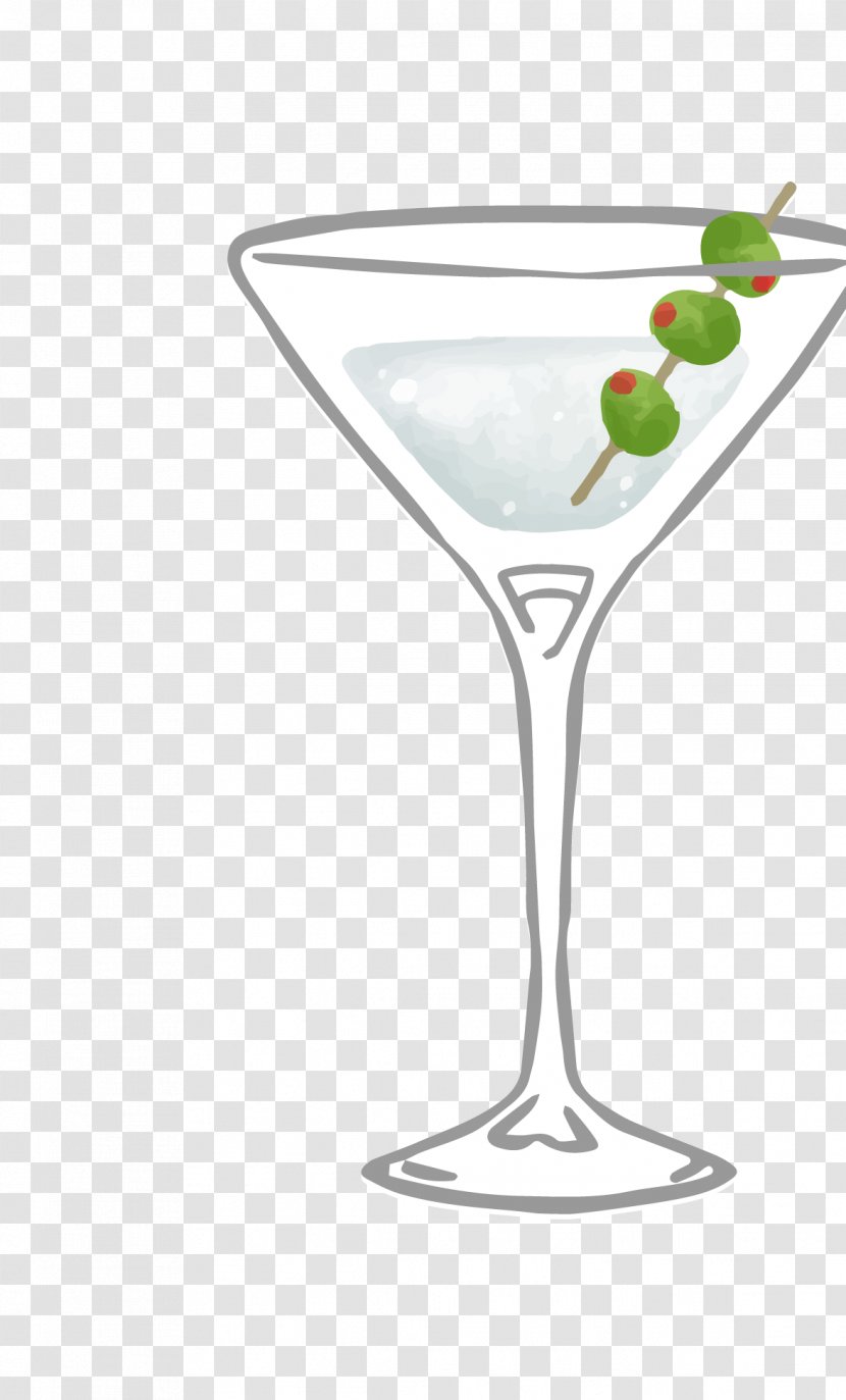Cocktail Garnish Martini Wine Glass - Fruchtsaft - Vector Cartoon Cup Transparent PNG