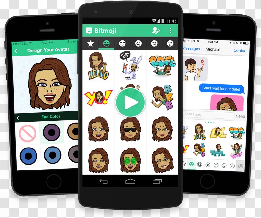Bitstrips Snapchat Emoji Snap Inc. Social Media - Iphone Transparent PNG