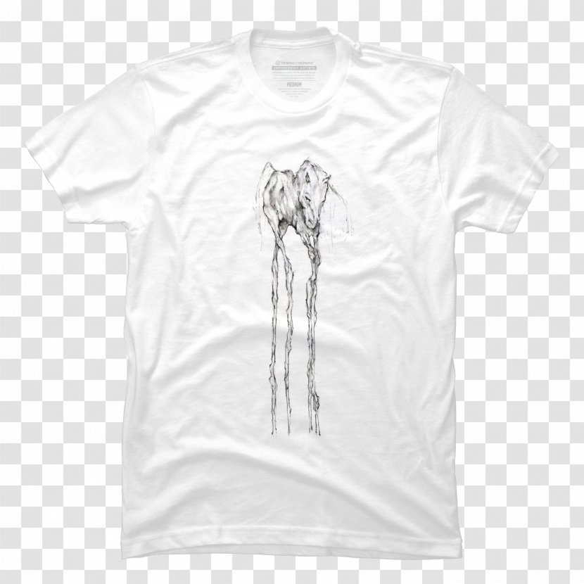 T-shirt Shoulder White Sleeve Drawing - Clothing Transparent PNG