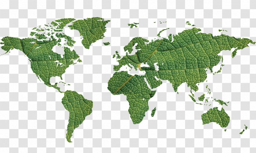 Globe World Map Icon - Environmental Green Transparent PNG