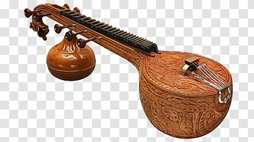 Saraswati Veena String Instruments Musical Plucked Instrument - Traditional Vietnamese Transparent PNG
