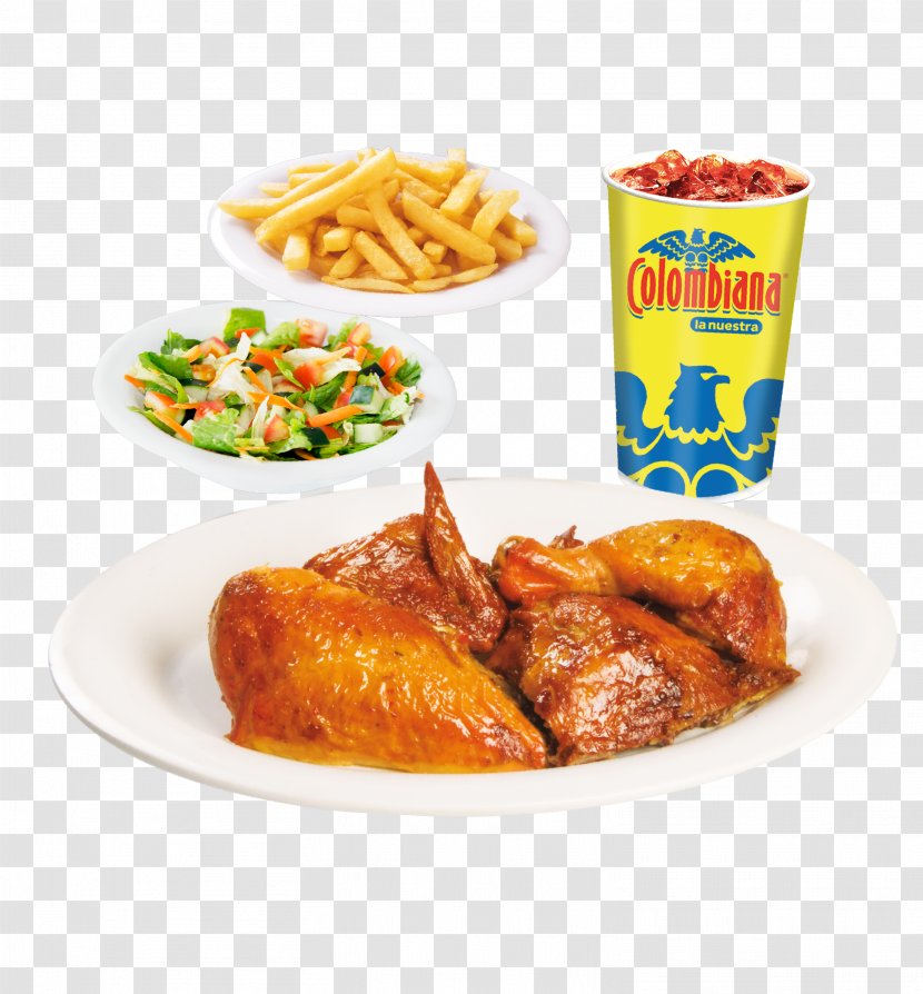 Fried Chicken Full Breakfast Roast Fast Food - Menu Transparent PNG