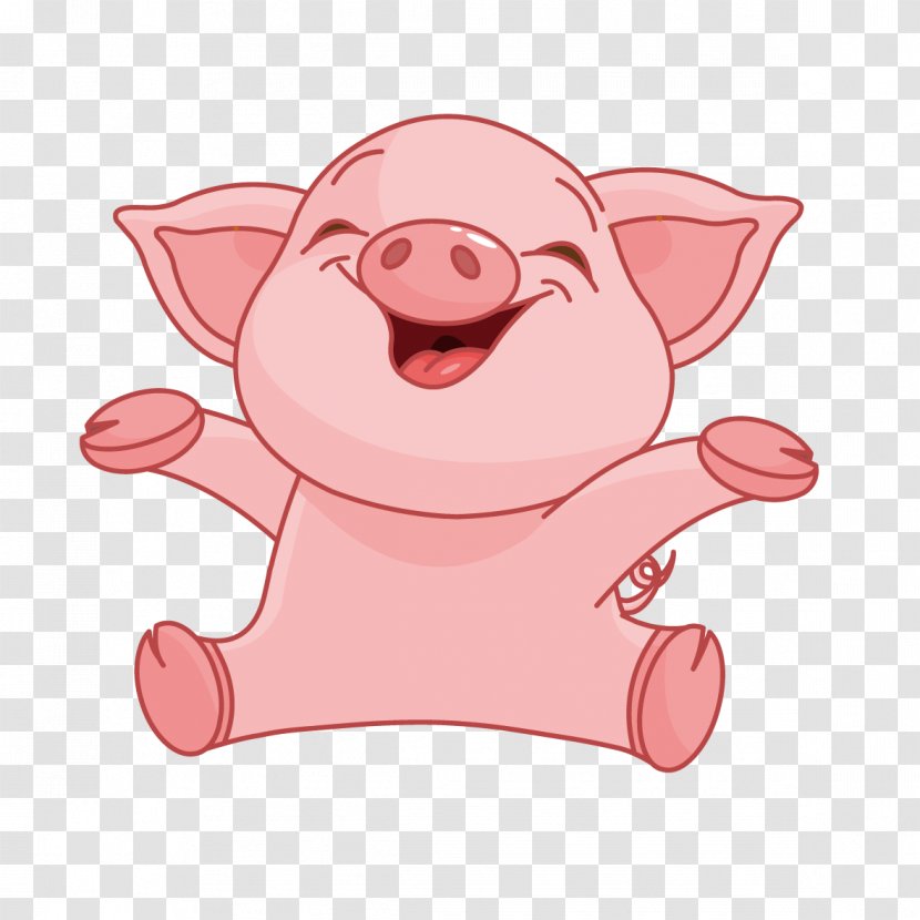 Domestic Pig Piglet Vector Graphics Stock Illustration Transparent PNG