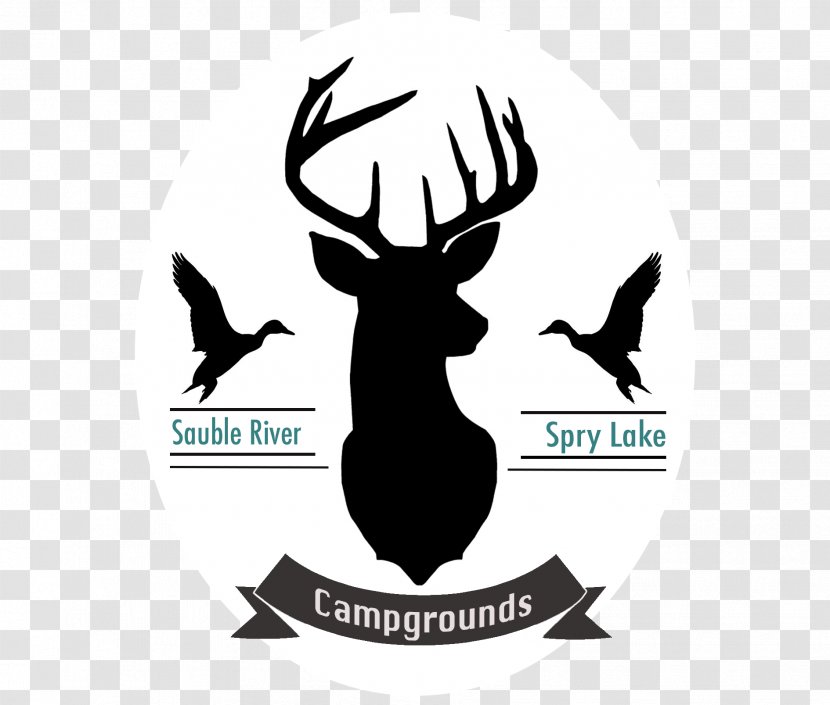 Deer Antler Silhouette Moose - Royaltyfree - Rivers And Lakes Transparent PNG